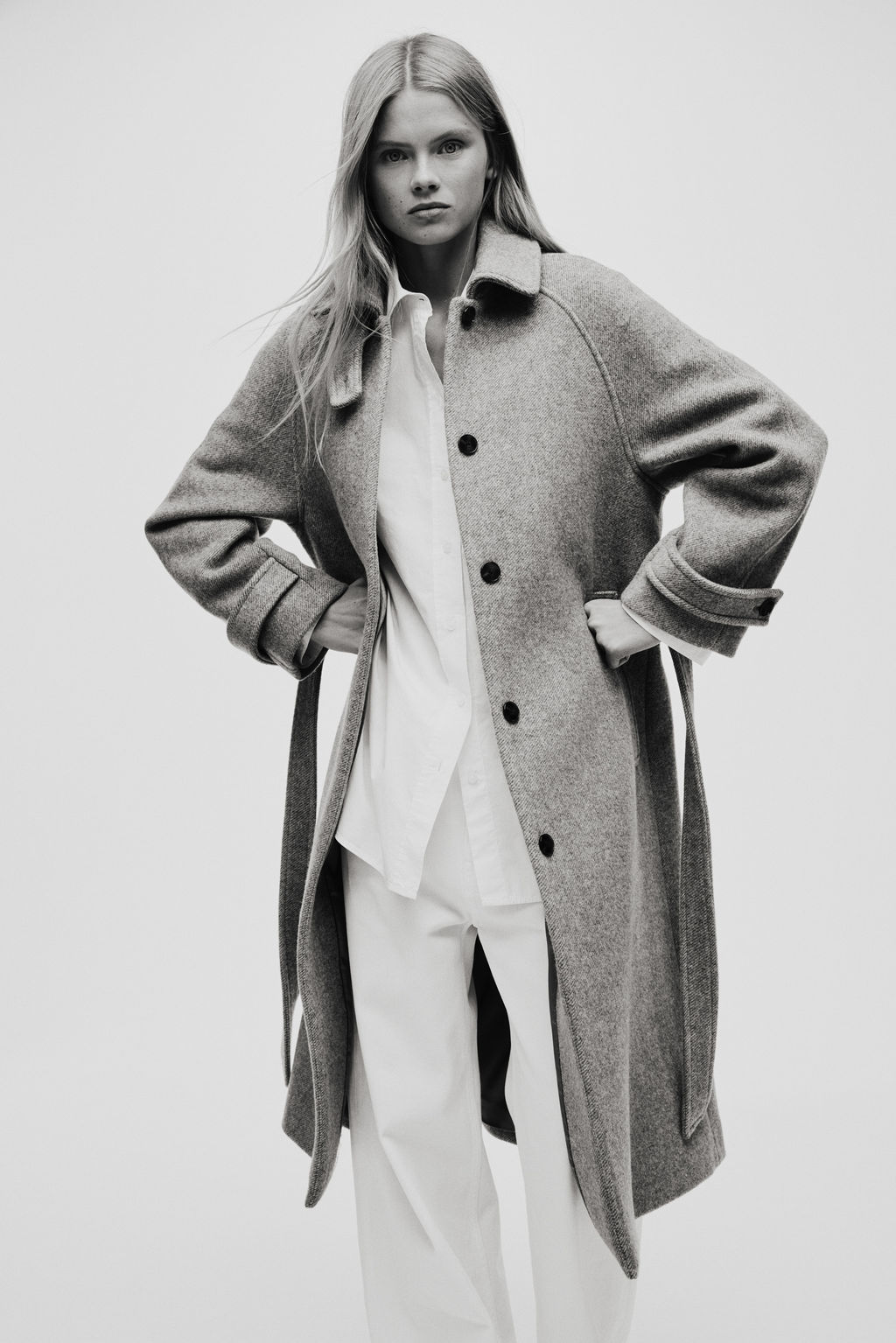 Abrigo oversize en mezcla de lana - H&m фото 7