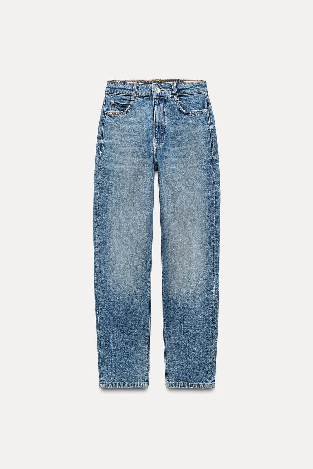 Z1975 HIGH-WAIST SLIM MOM LEG JEANS - Zara фото 10