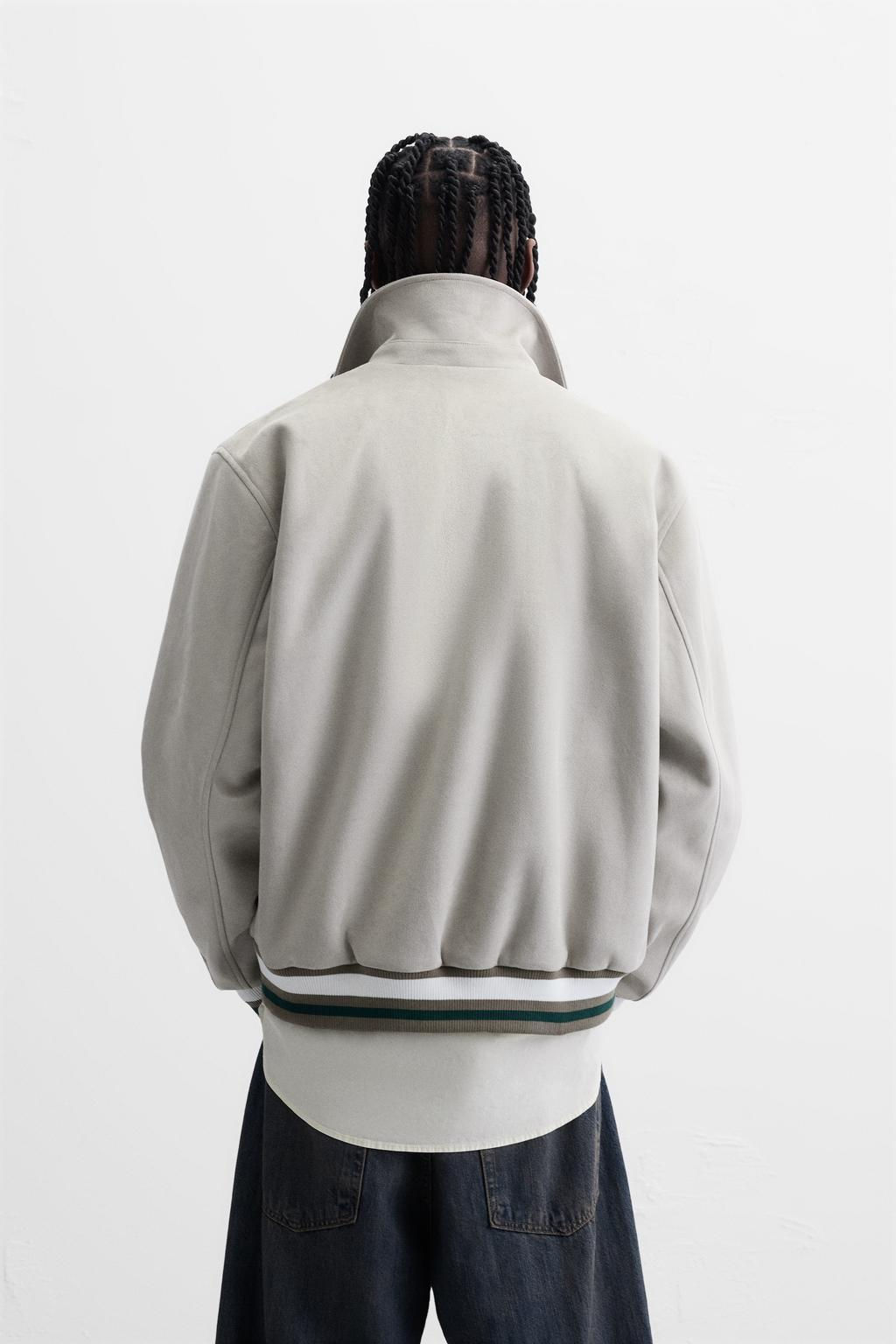 FAUX SUEDE JACKET WITH PATCHES - Zara фото 11