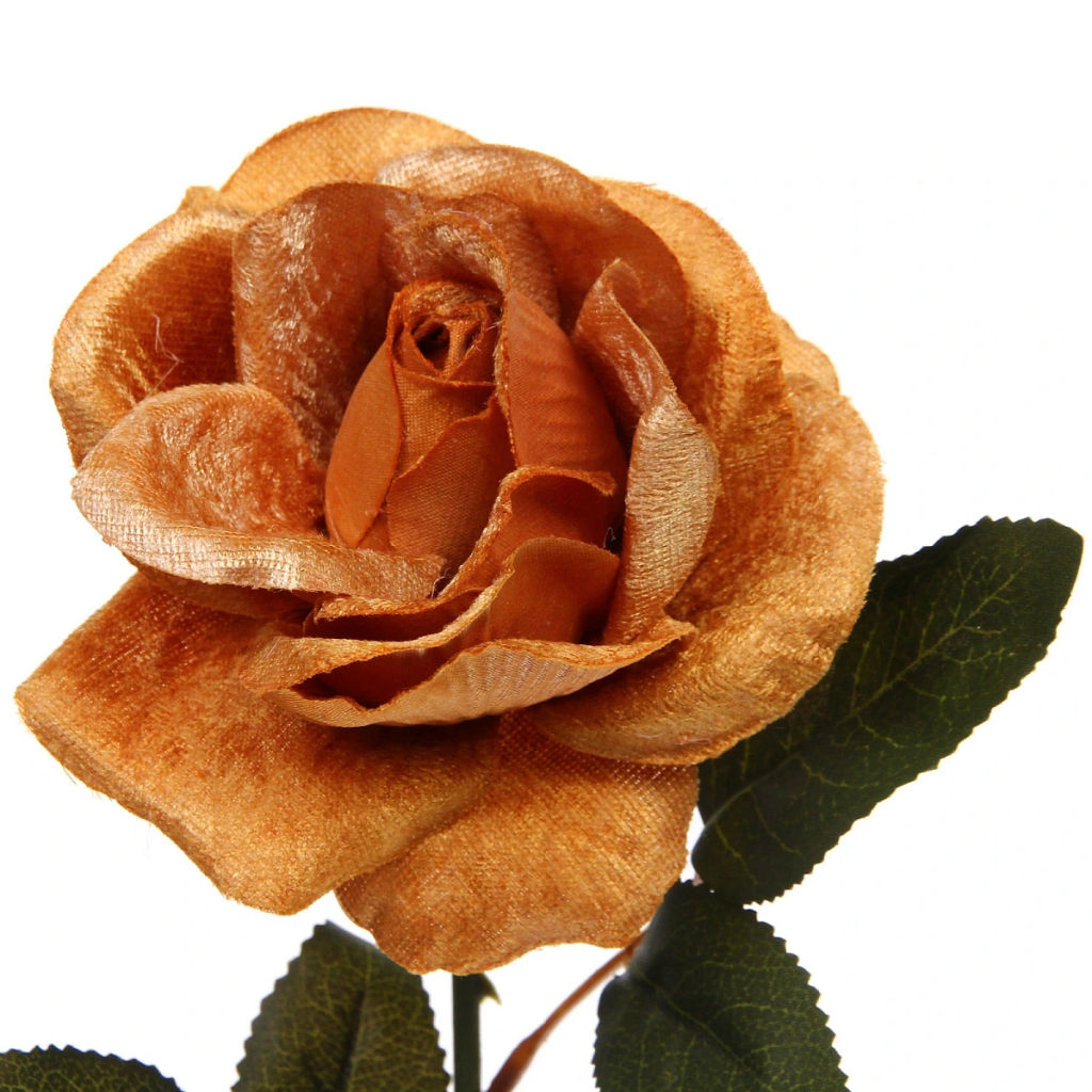 Цена за 2 шт. Искусственные цветы "FLOWERS MAGIC" 53см Роза золотая