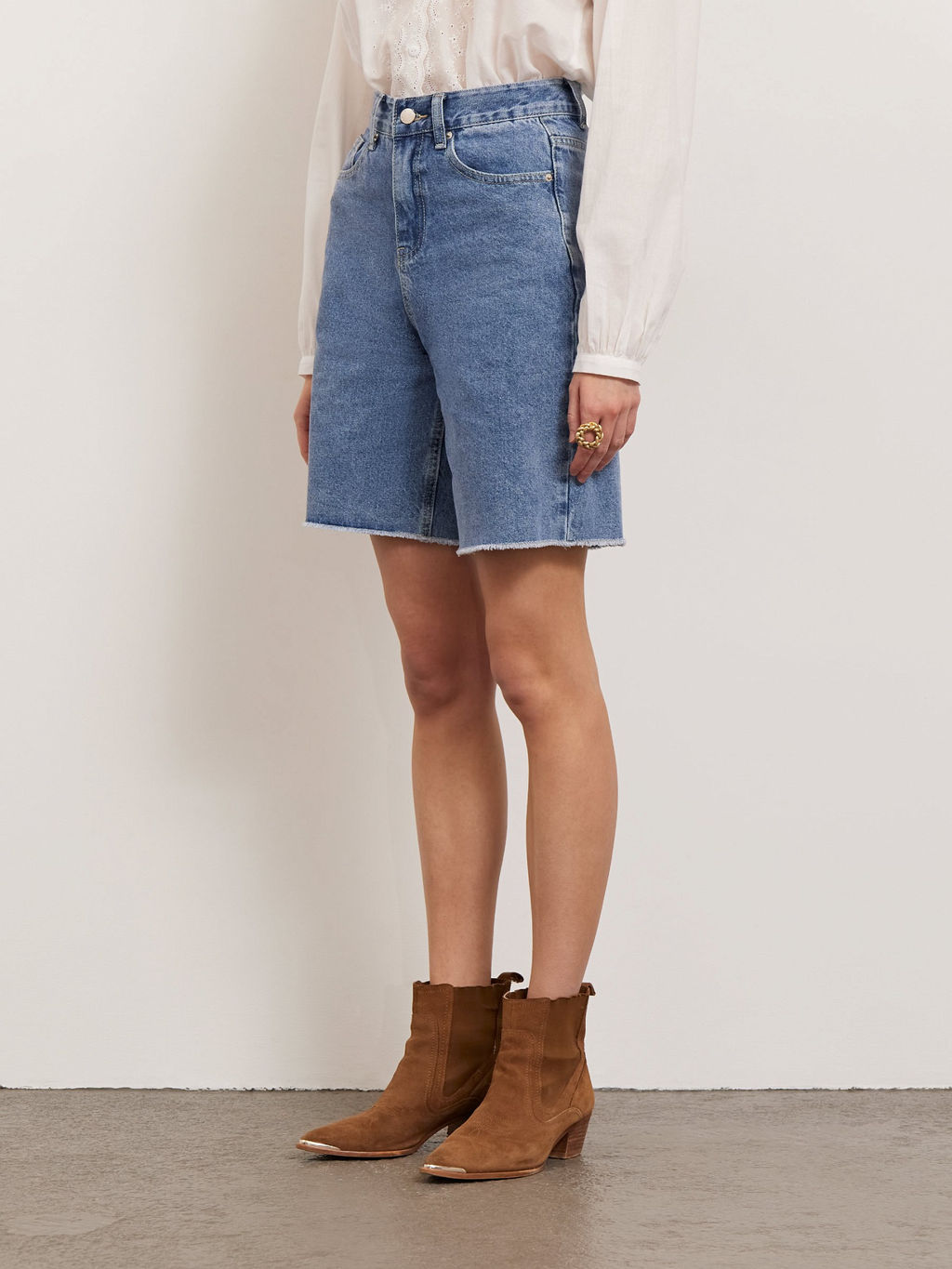 Джинсовые шорты P013/varvaris - Emka фото 4