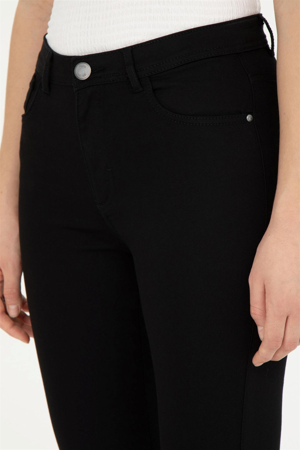 Женские черные брюки из плотной ткани - U.s. polo assn фото 6