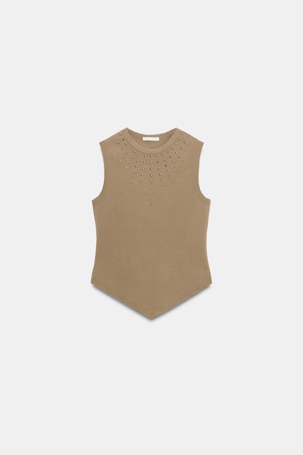 TOP TACHAS ESPALDA DESCUBIERTA / Tostado - Zara фото 4