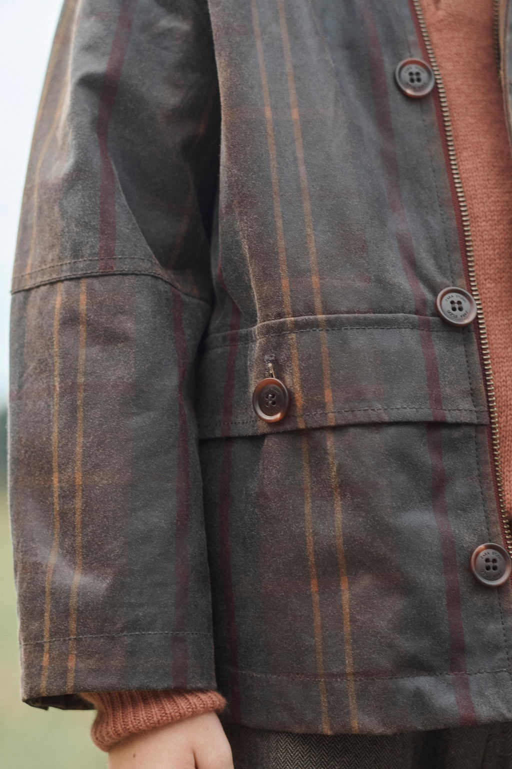 LIMITED EDITION CHECK WAXED COAT