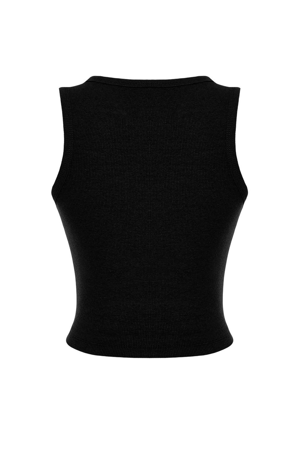 Siyah Cut Out Detayl? Bisiklet Yaka Orme Atlet TWOSS24AL00043