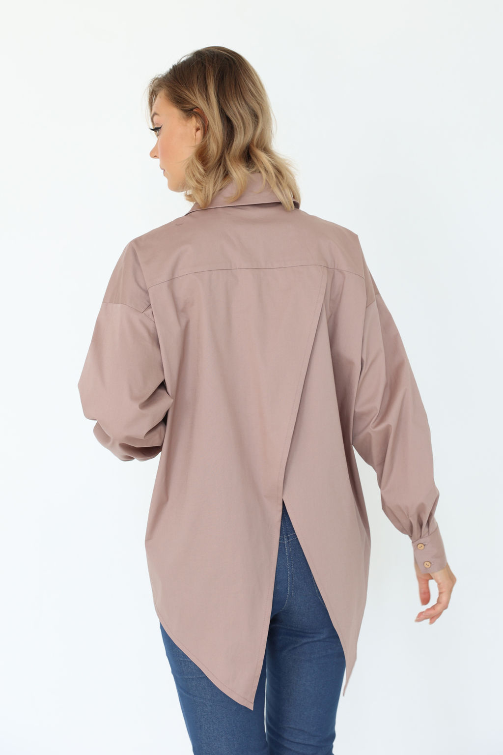 Рубашка с асимметричной спинкой - Looklikecat фото 4