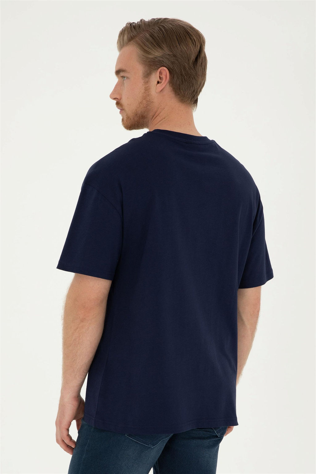 Футболка U.S. Polo Assn темно-синяя из хлопка фото 12