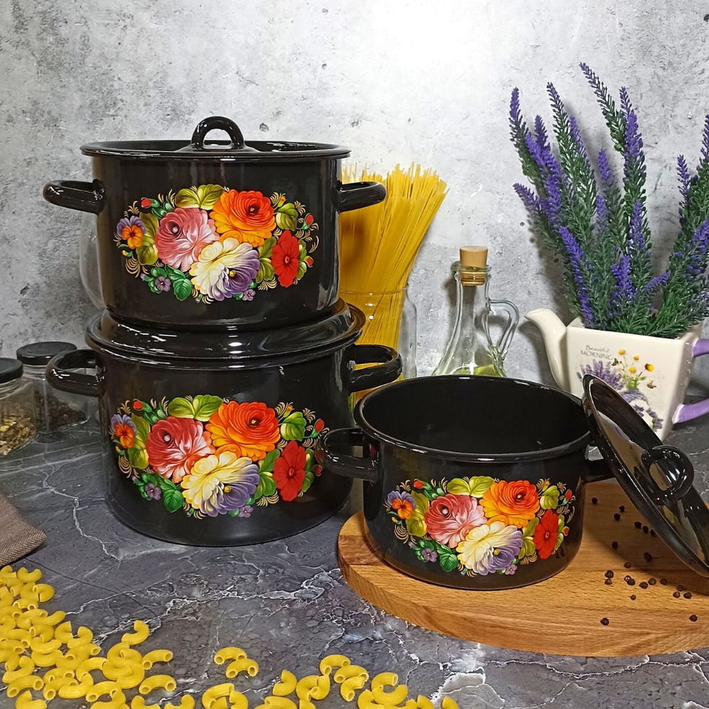 33 Набор №33 "Жостово" черн.