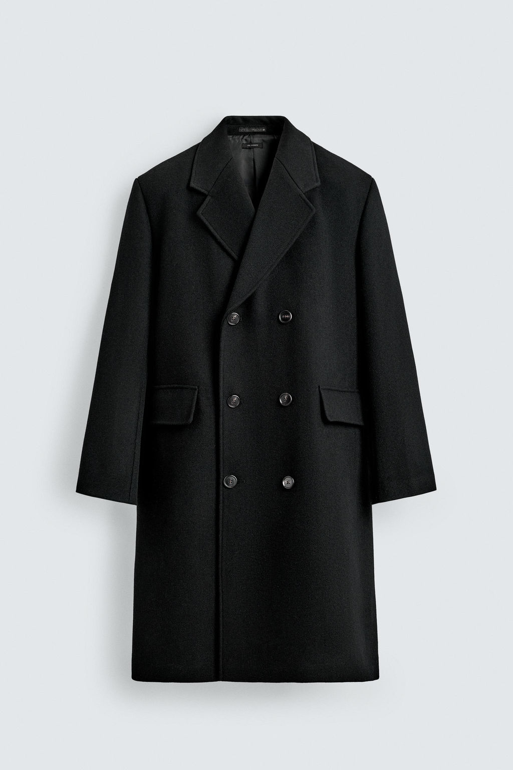 WOOL BLEND DOUBLE-BREASTED COAT