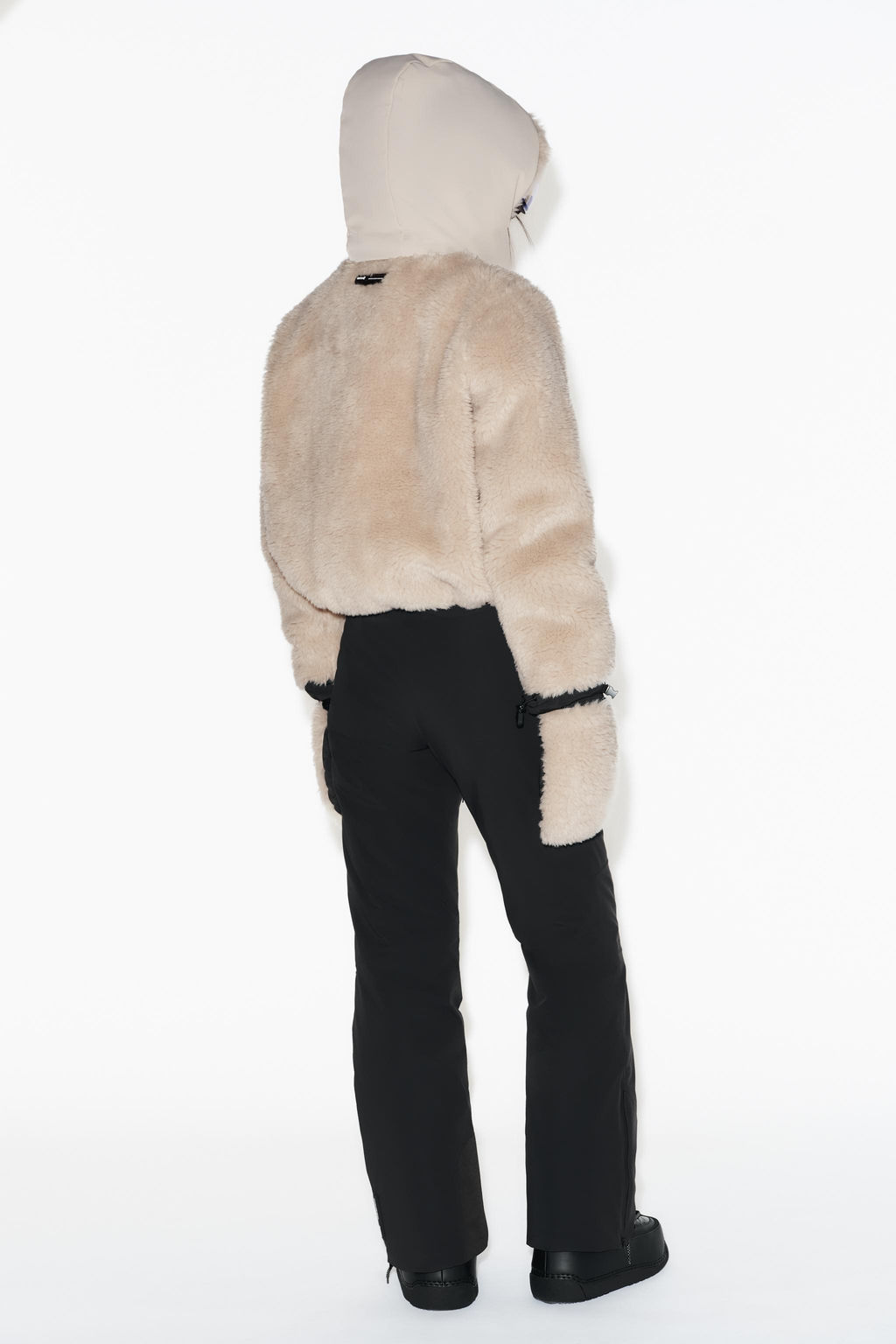 SHORT FAUX FUR HOODED COAT RECCO® TECHNOLOGY SKI COLLECTION - Zara фото 3