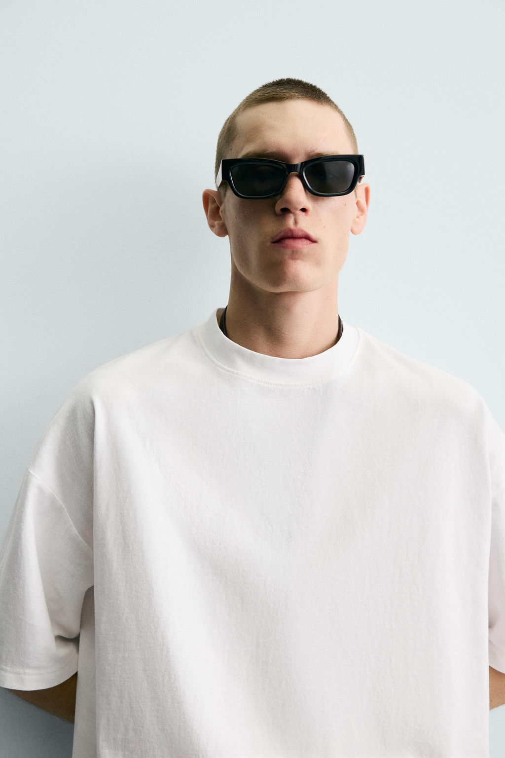 CAMISETA B?SICA LAVADA / Blanco - Zara фото 4