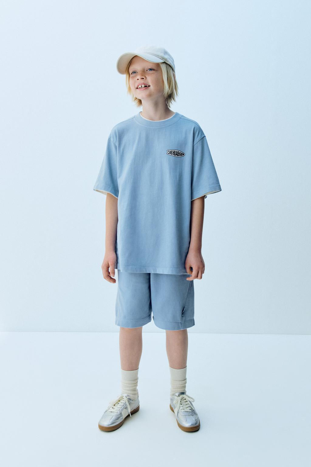 GARMENT DYE T-SHIRT VE BERMUDA SORT TAKIM - Zara фото 28