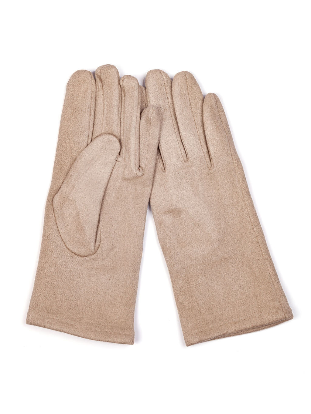 Перчатки с бархатистой поверхностью из полиэстера