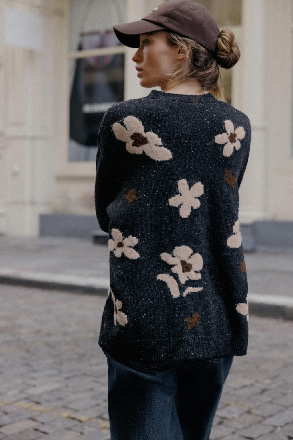 OVERSIZED KNIT JACQUARD FLORAL CARDIGAN - Zara фото 4