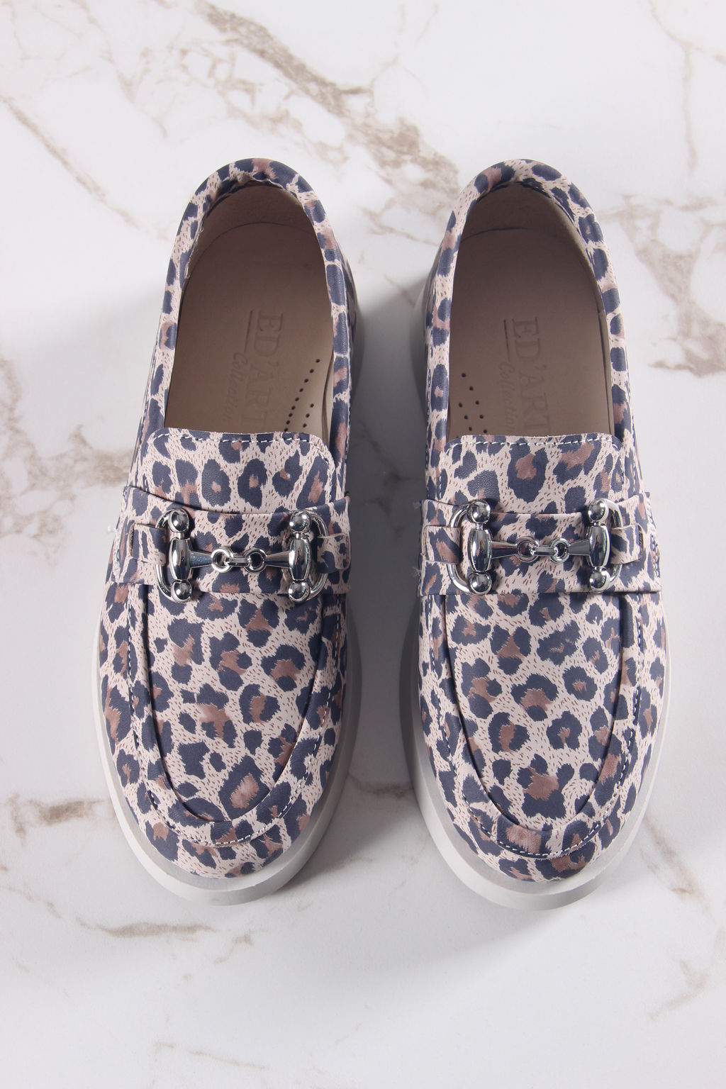 Лоферы туфли 172.1841be.Бежевый леопард