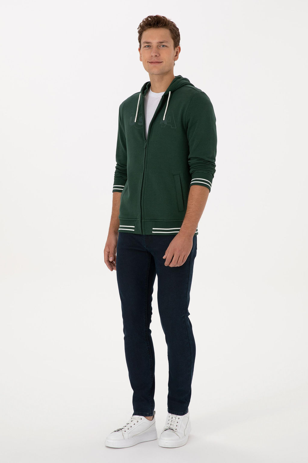 Erkek Koyu Ye_il _rme H_rka - U.s. polo assn фото 4