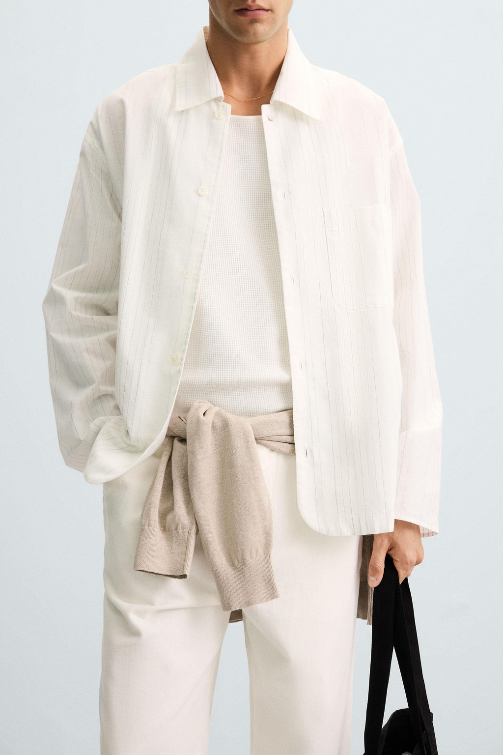 STRIPED TEXTURED SHIRT - Zara фото 15