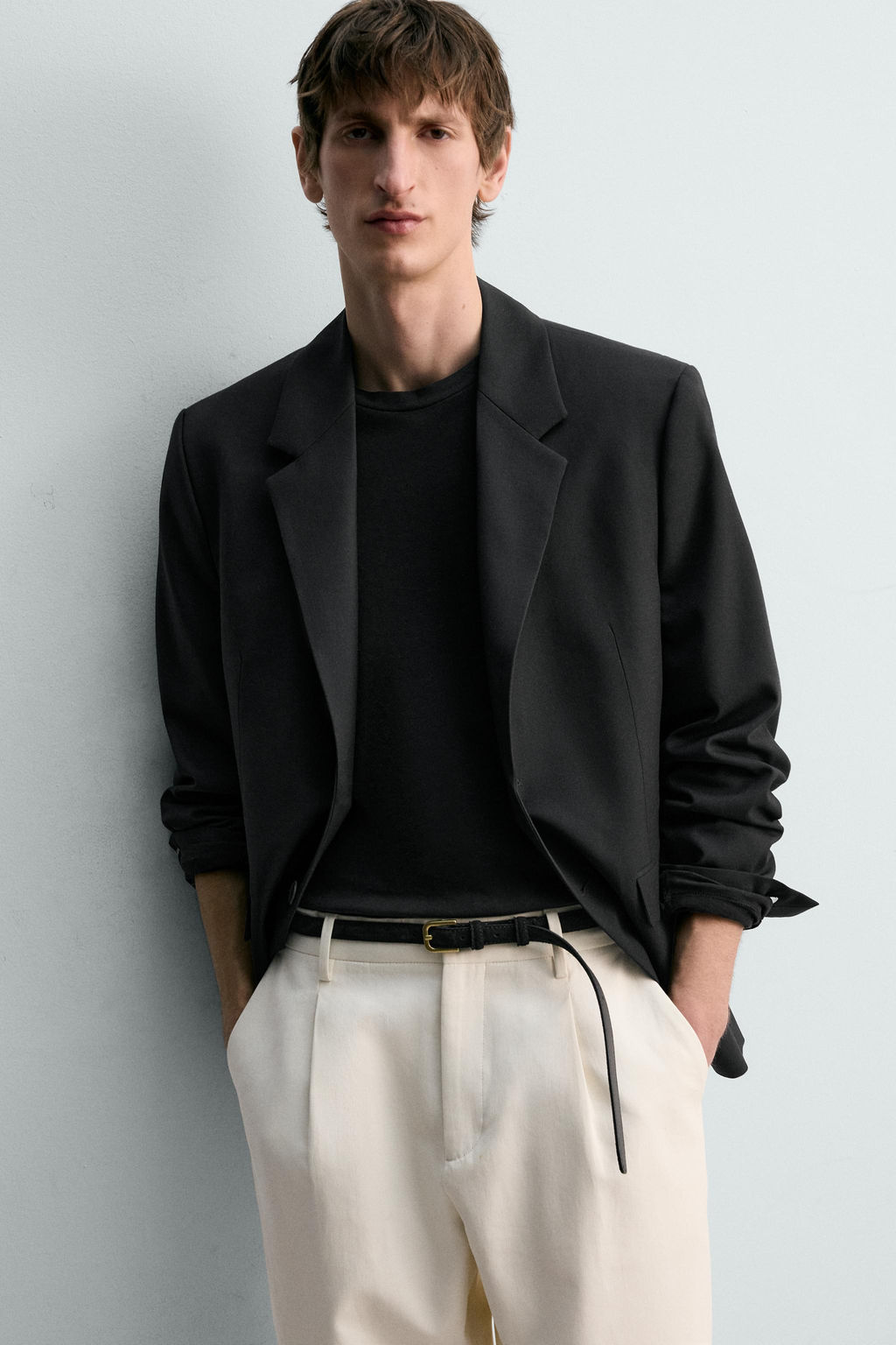 CINTUR?N PIEL SERRAJE LIMITED EDITION / Negro - Zara фото 2