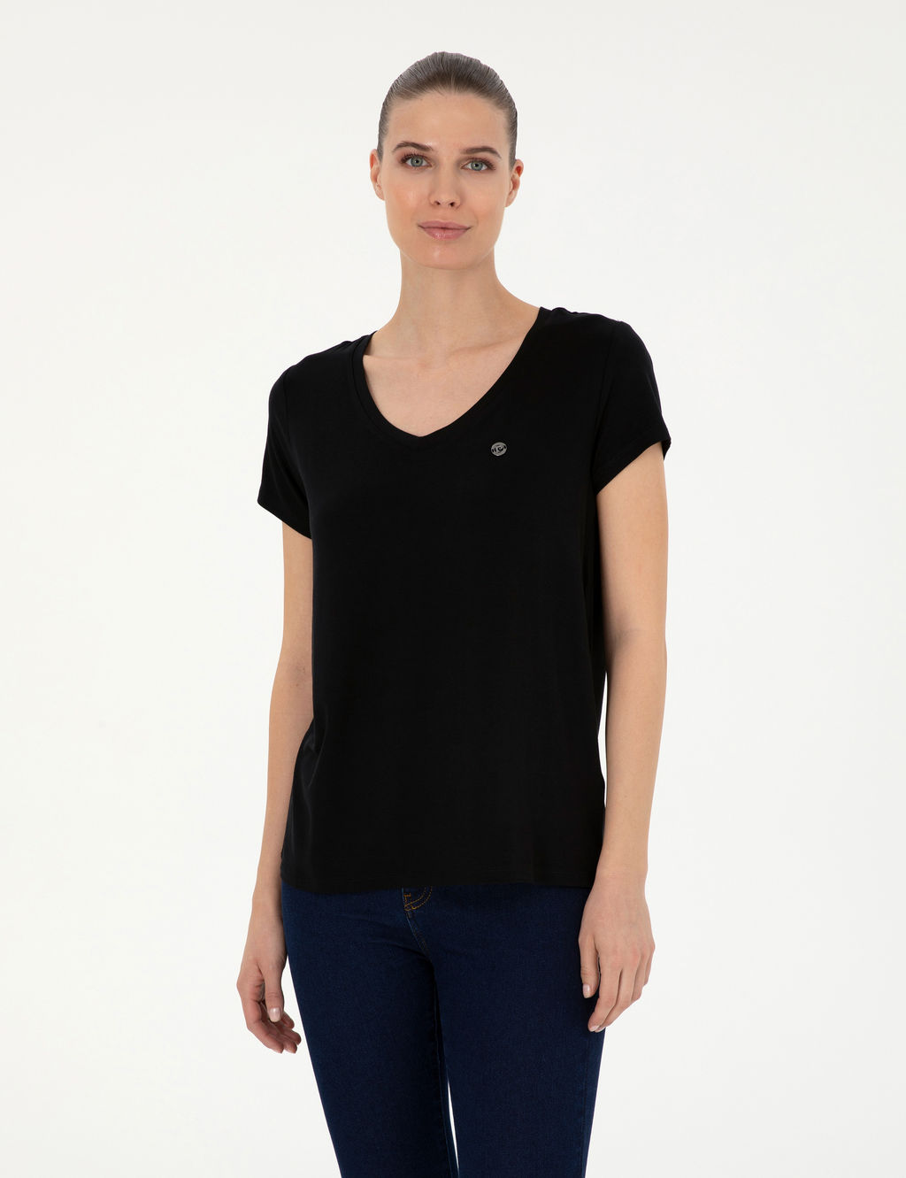 Siyah Comfort Fit Basic Ti__rt