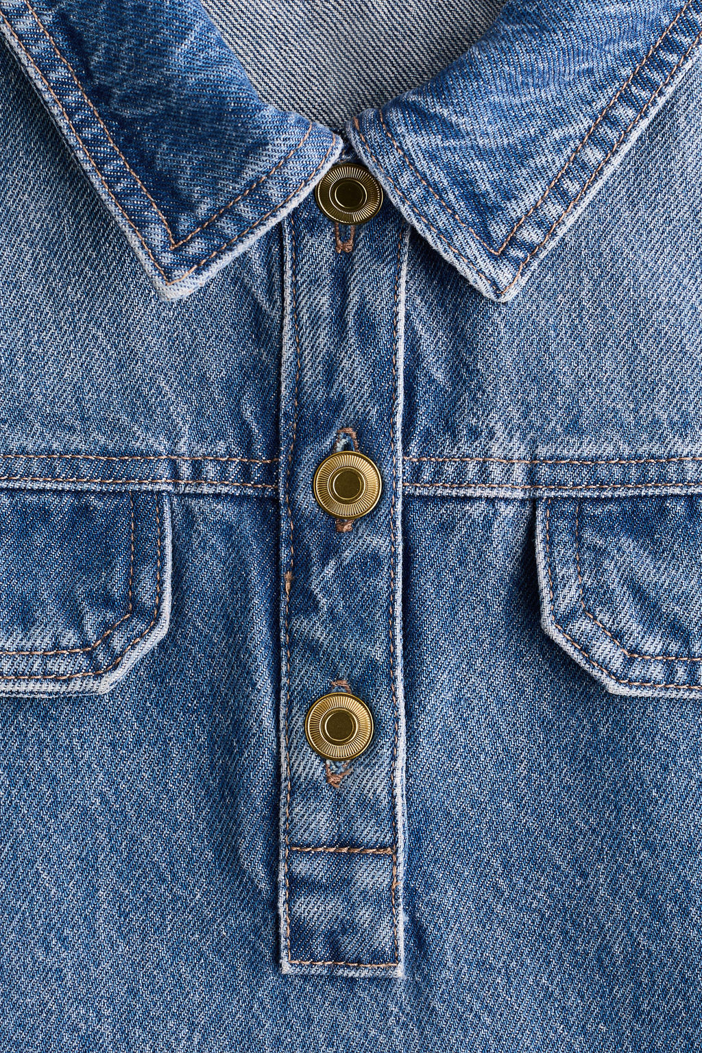 Vestido denim con cuello camisero - H&m фото 7