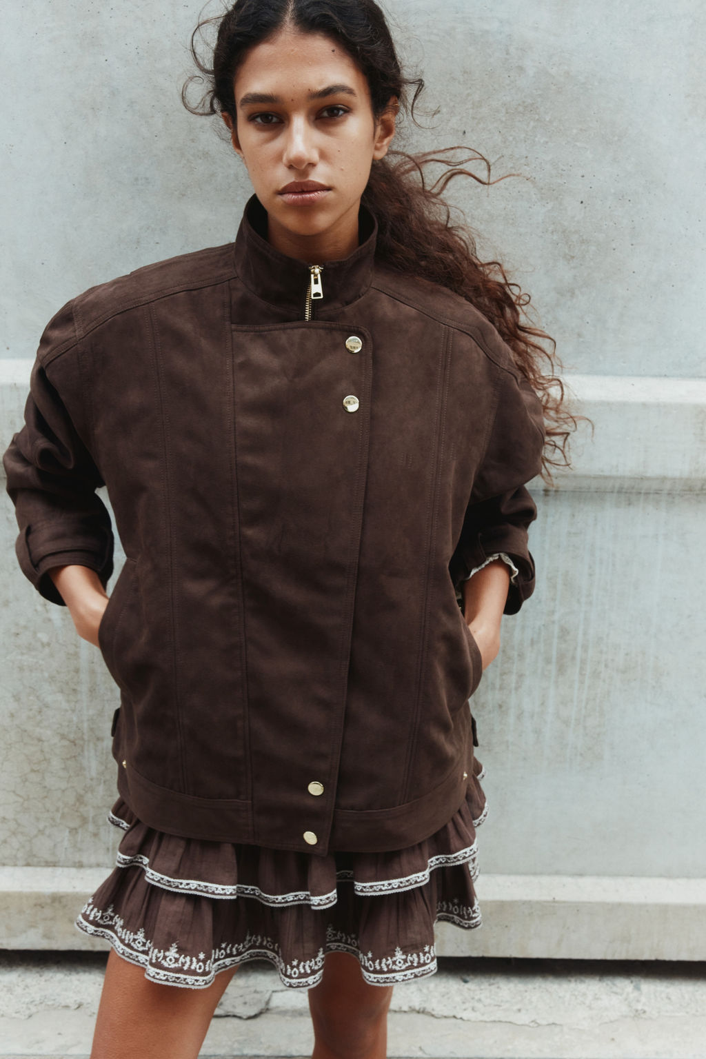 Cazadora biker oversize - H&m фото 3