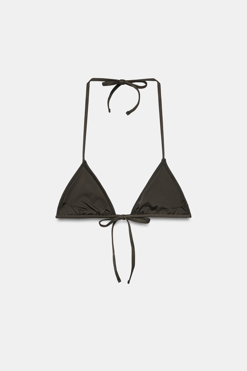 TOP BIKINI CORTINILLA TACHAS / Marr?n - Zara фото 9