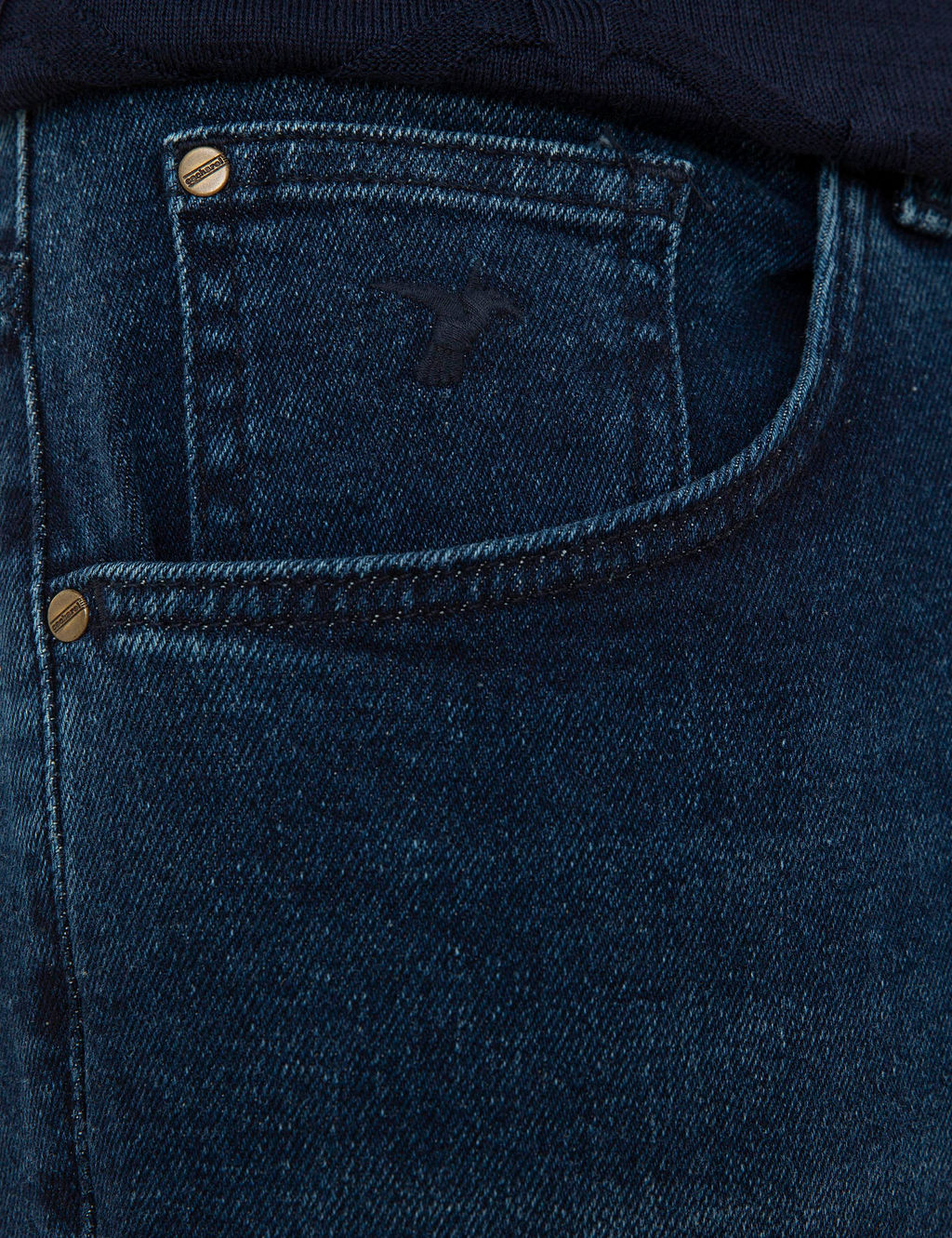 Темно-синие джинсовые брюки стандартного кроя - Cacharel фото 8