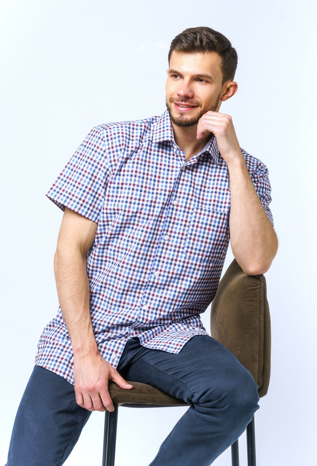 Рубашка 23-08-НТ-02 - Nicolo angi фото 3