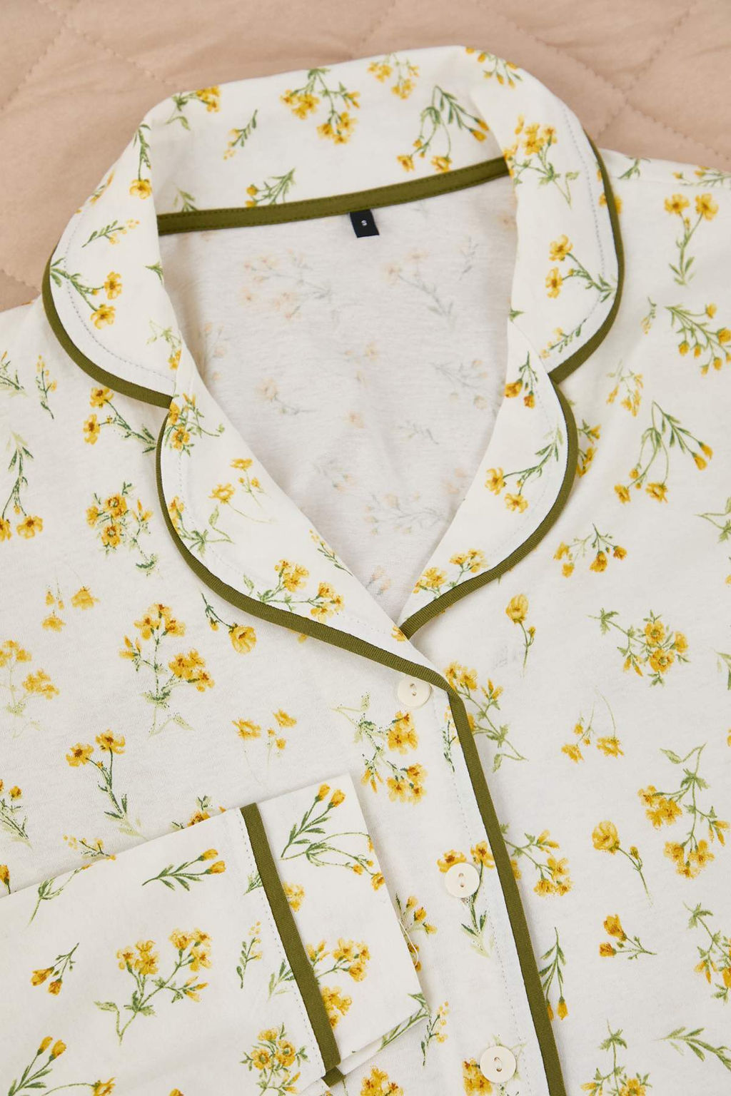 Trendyolmilla Pembe %100 Pamuklu Cicekli Biyeli Orme Pijama Tak?m? THMAW25PT00202  фото 19