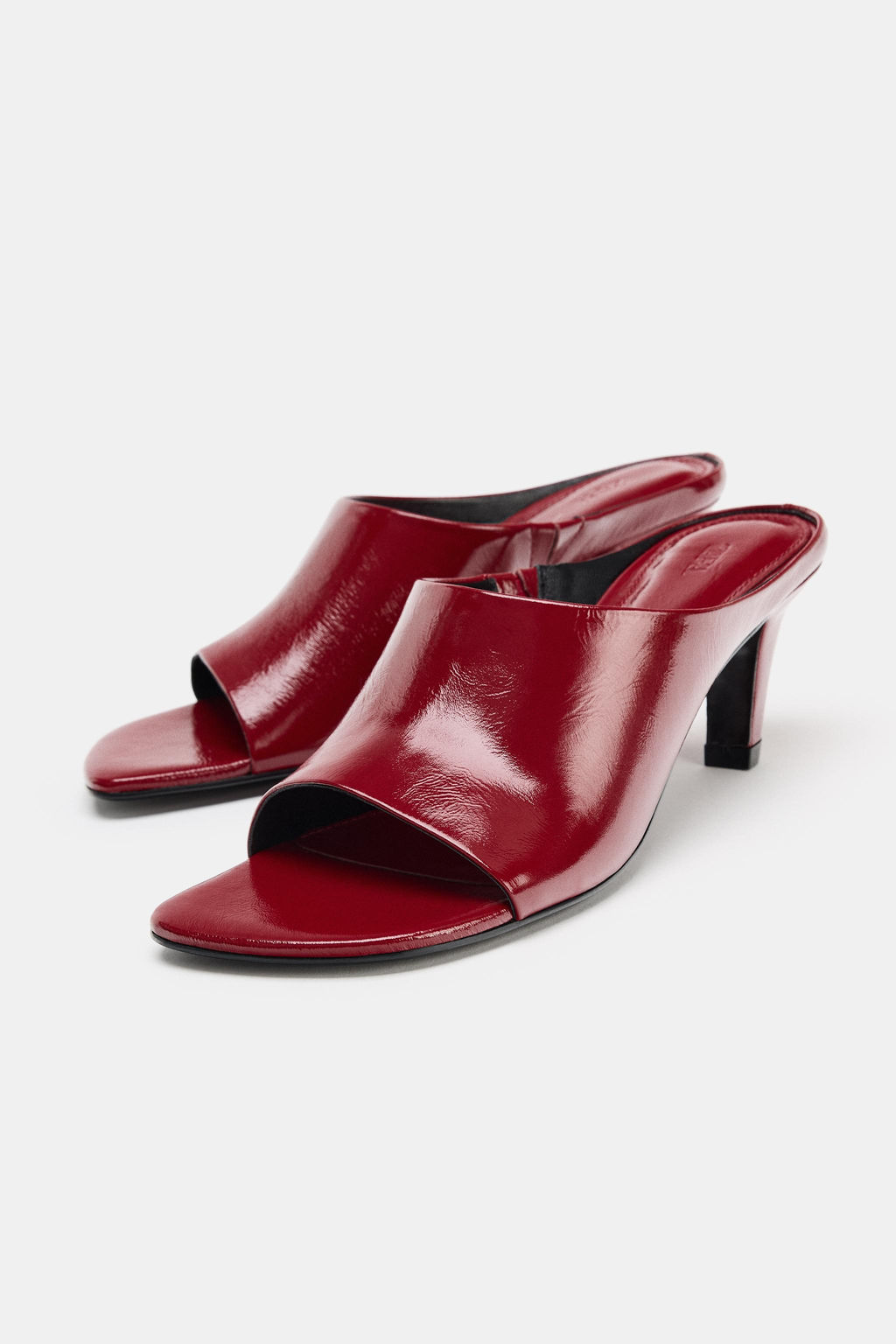 SANDALIA PIEL MULE LIMITED EDITION / Rojo - Zara фото 9