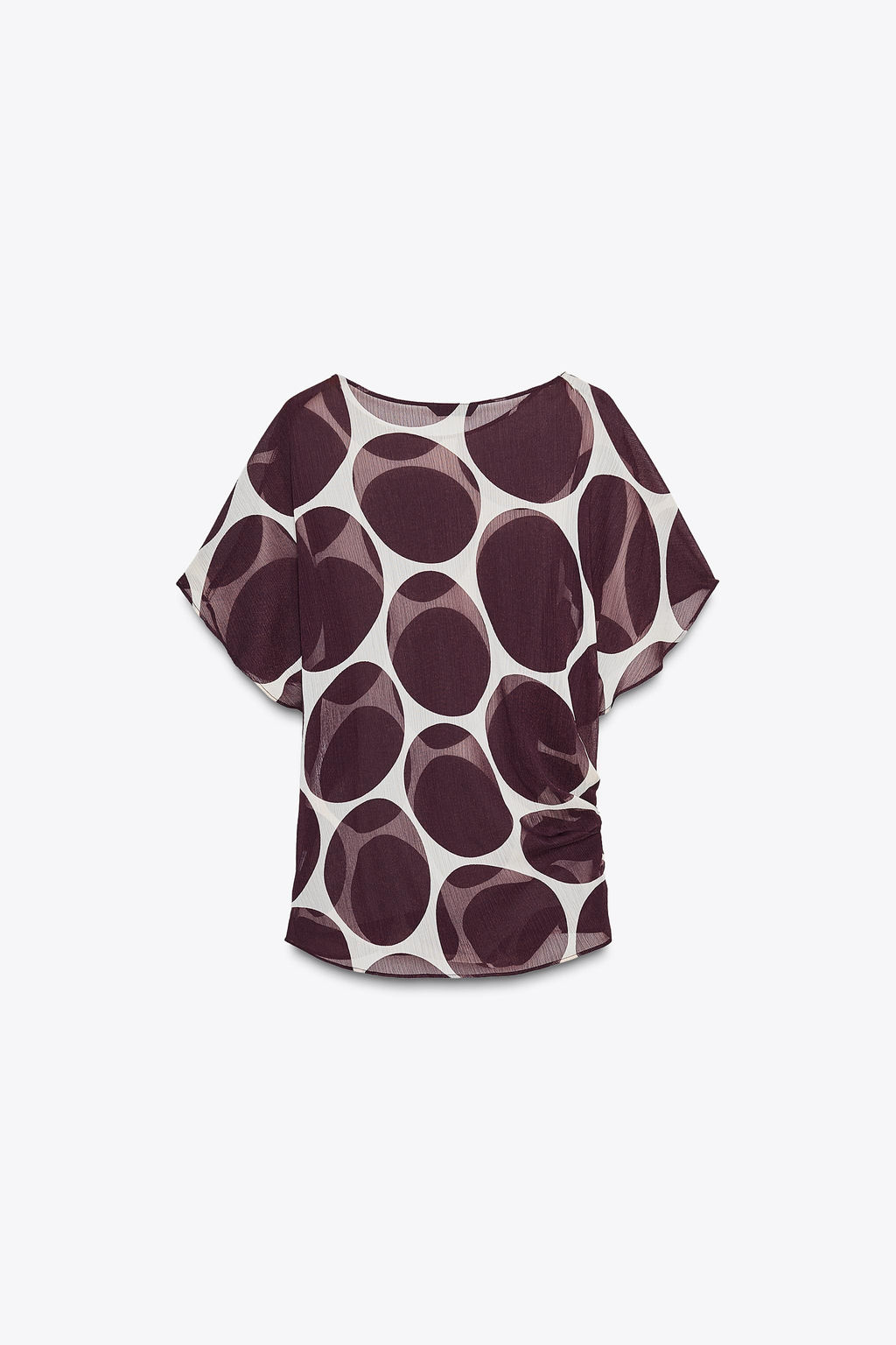 SHEER POLKA DOT TOP - Zara фото 19
