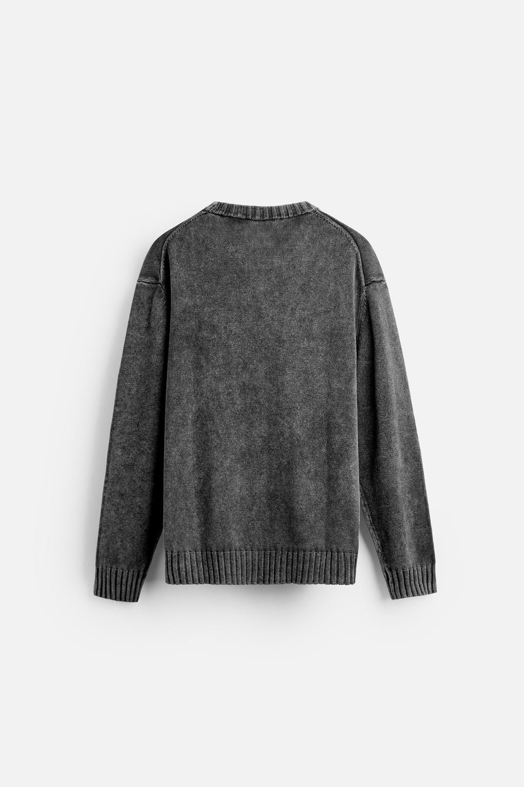 TEXTURED WASHED SWEATER - Zara фото 24
