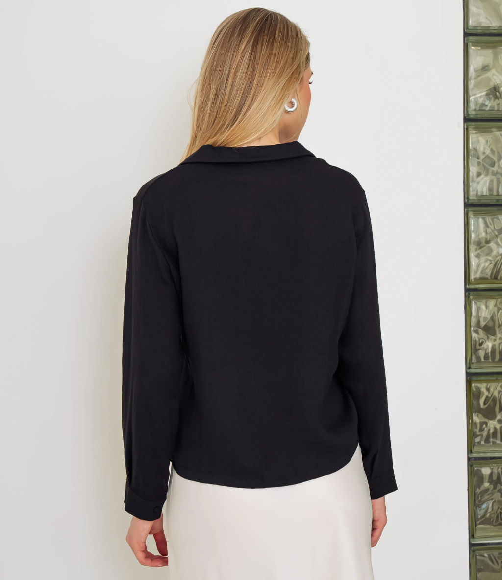 Рубашка #КТ9025 (3), чёрный - Dommod фото 3