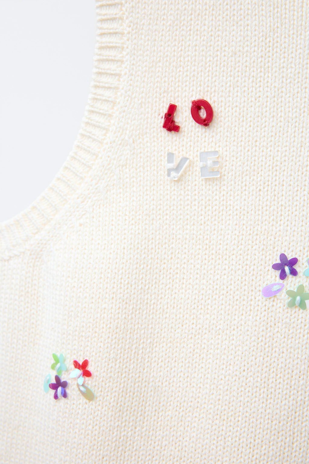 BEADED KNIT TOP - Zara фото 3