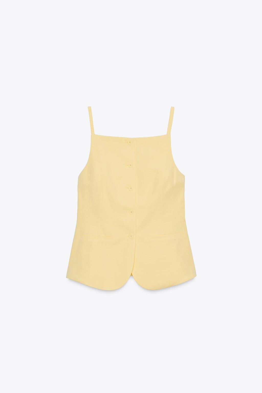 BUTTONED WAISTCOAT TOP - Zara фото 8