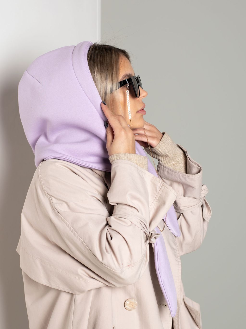 Косынка футер, лаванда от фабрики Спортсоло