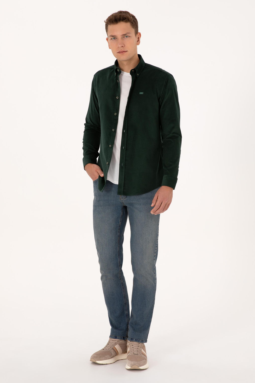 Erkek Koyu Ye_il Uzun Kollu G_mlek - U.s. polo assn фото 4