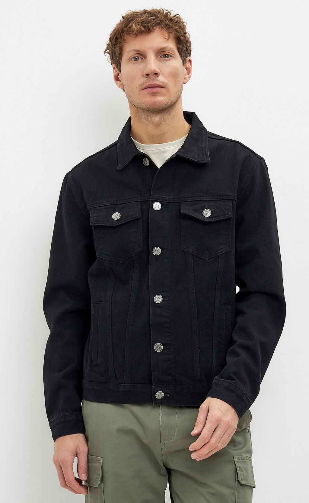 Куртка джинс P011-1336Rus black