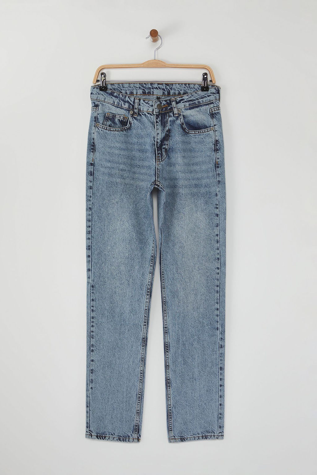 TRENDYOL MAN Lacivert %100 Pamuk Straight Fit Jeans Kot Pantolon TMNAW23JE00023 - Trendyolmilla фото 20