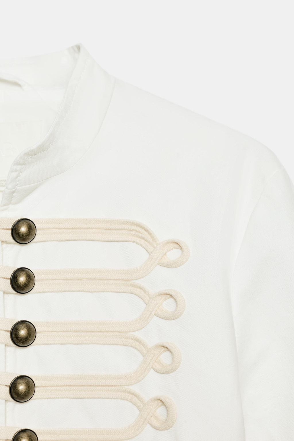 CHAQUETA ENTALLADA ALAMARES / Blanco - Zara фото 7