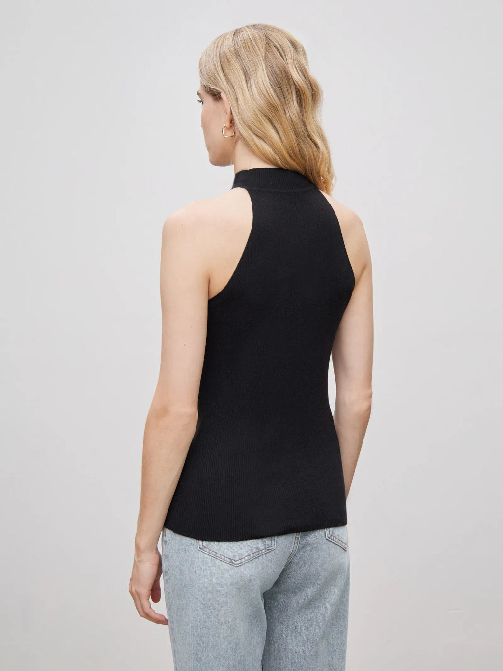 Трикотажный топ в составе c шерстью B3011/ireng - Emka фото 4