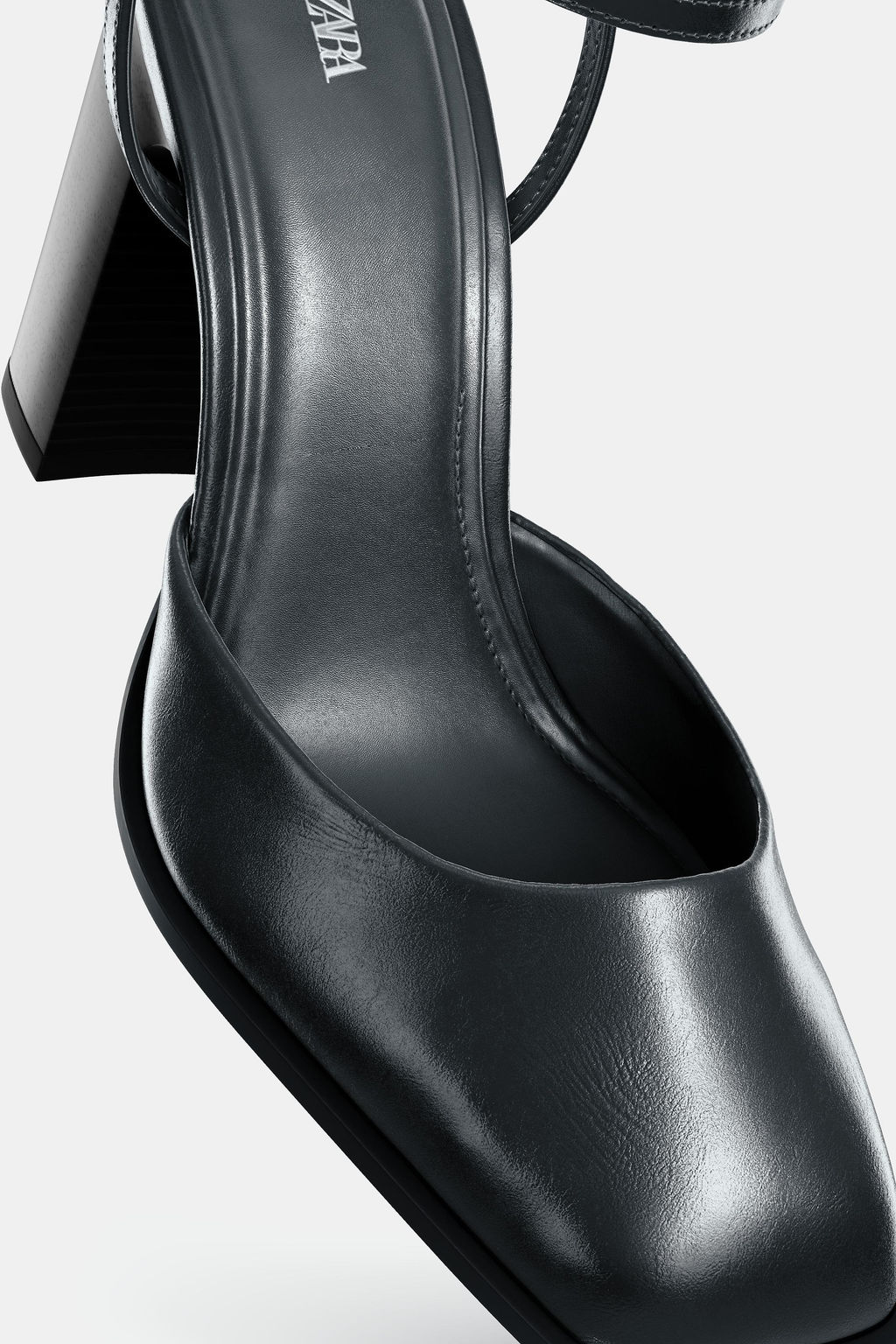 SQUARE-TOE SLINGBACK SHOES