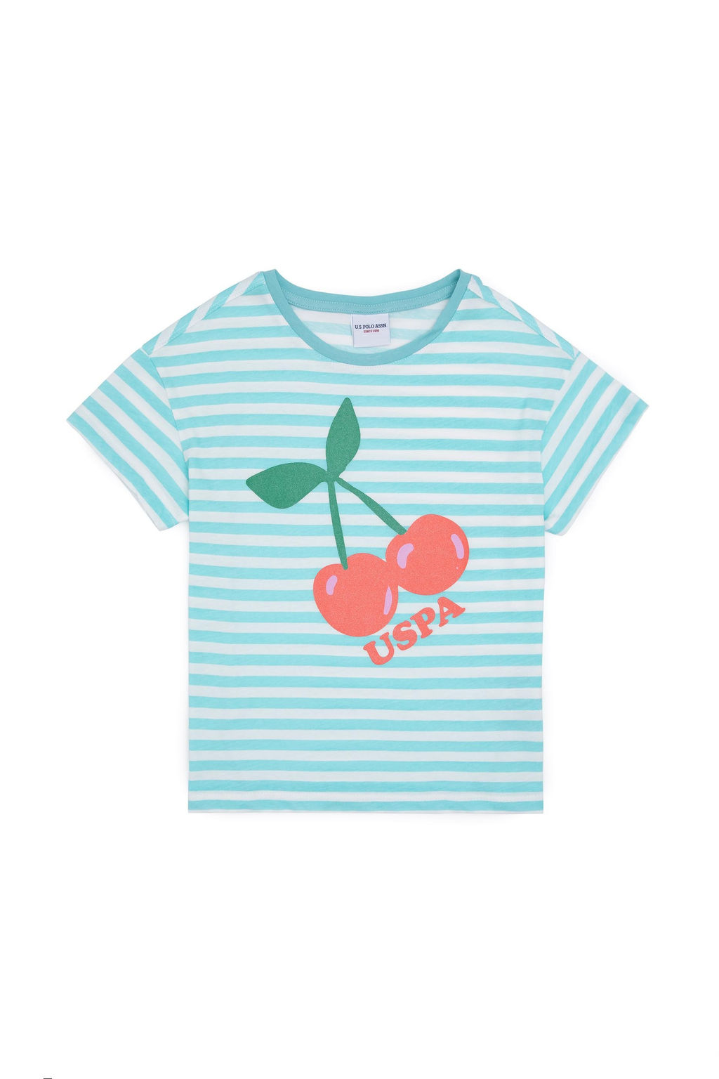 U. S. Polo Assn / Мятная футболка с круглым вырезом для девочек - U.s. polo assn фото 7