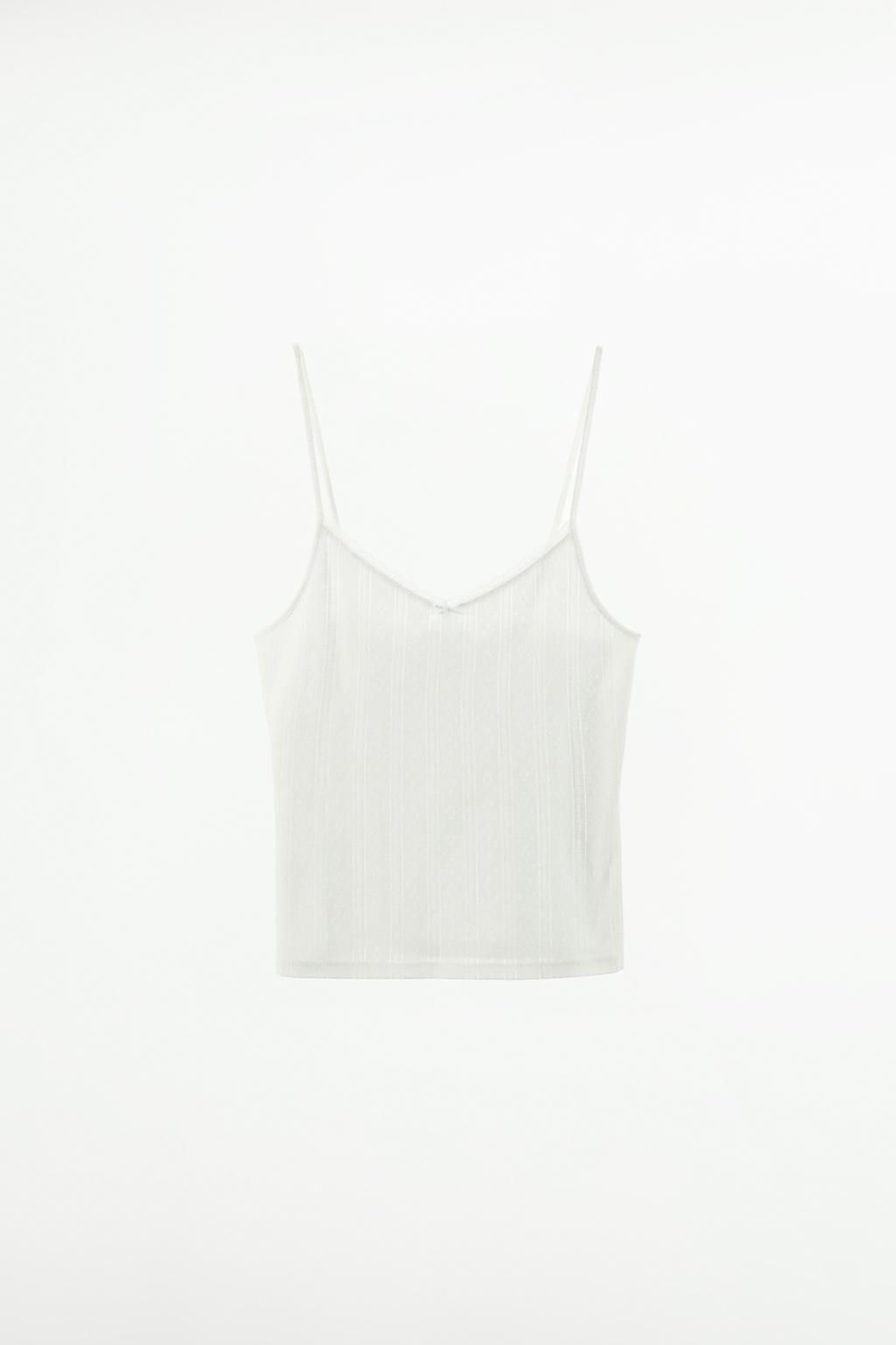 POINTELLE LACE TOP - Zara фото 5