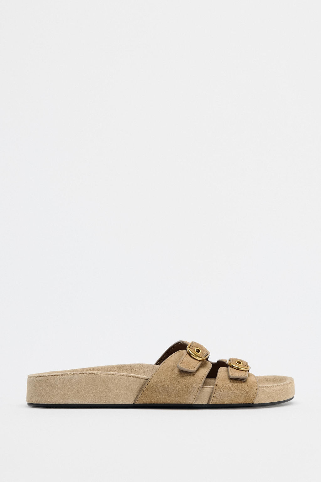 SPLIT SUEDE BUCKLE SANDALS - Zara фото 7