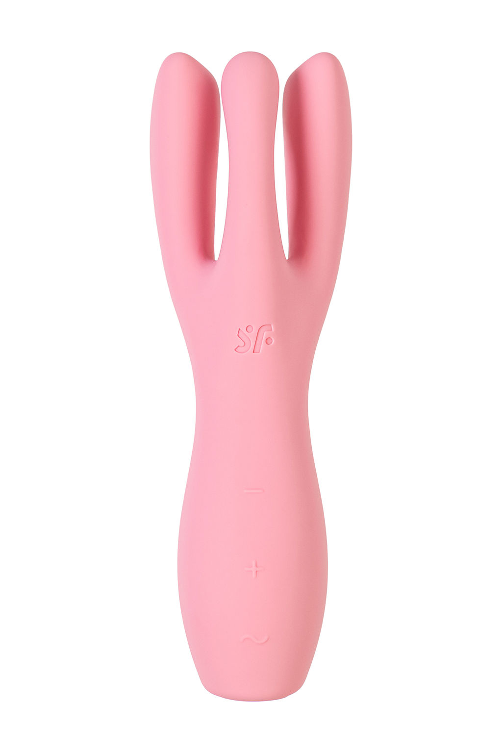 Вибростимулятор Satisfyer Threesome 3, силикон, розовый, 14 см  фото 2