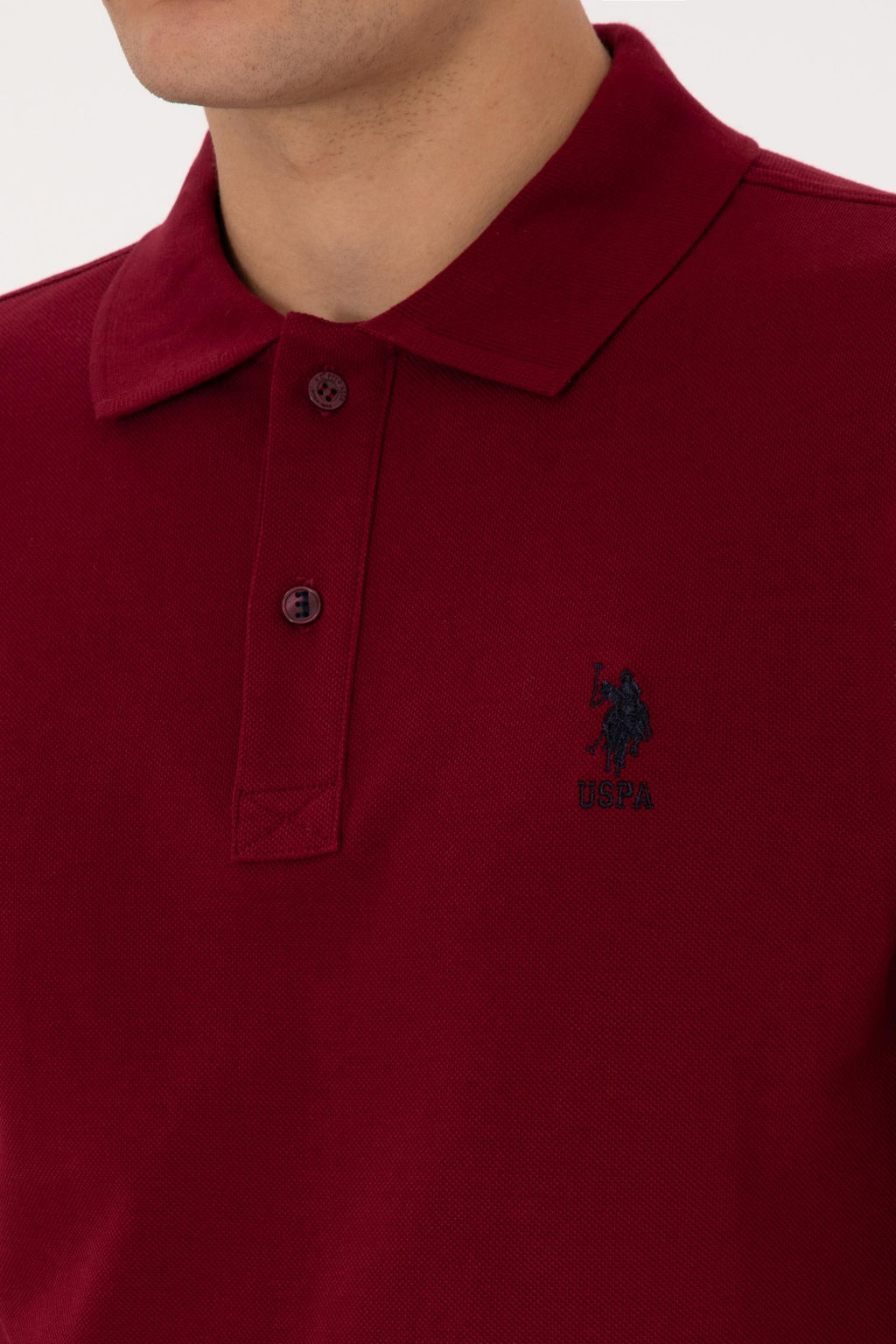 Erkek Bordo Basic Sweatshirt