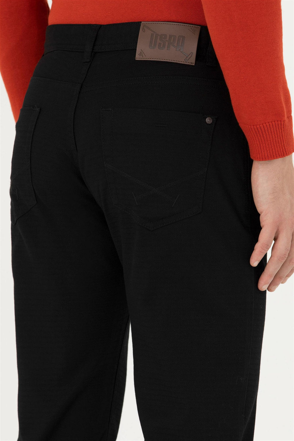 U. S. Polo Assn / Мужские черные брюки из плотной ткани - U.s. polo assn фото 7