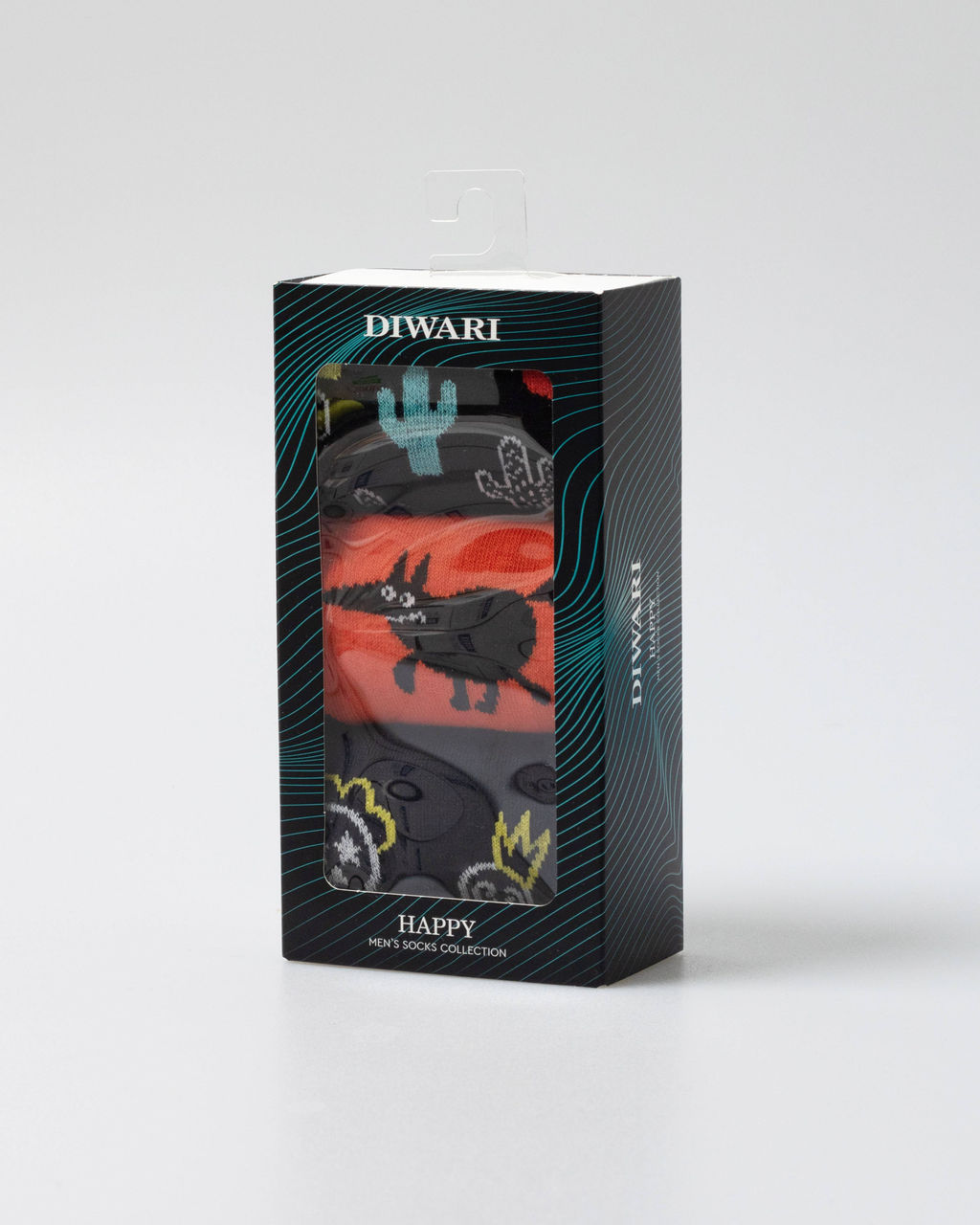 Цена за 2 пары. Носки мужские DIWARI Хлопковые носки HAPPY (3 пары)