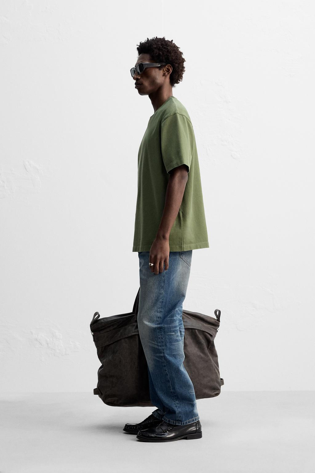 HEAVY WEIGHT SHORT SLEEVE T-SHIRT - Zara фото 39